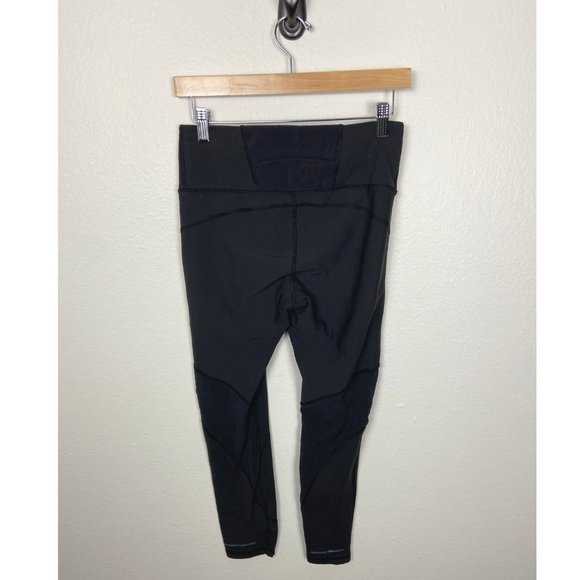 Athleta Black Mesh Detail Athletic Pants - Picture 4 of 4